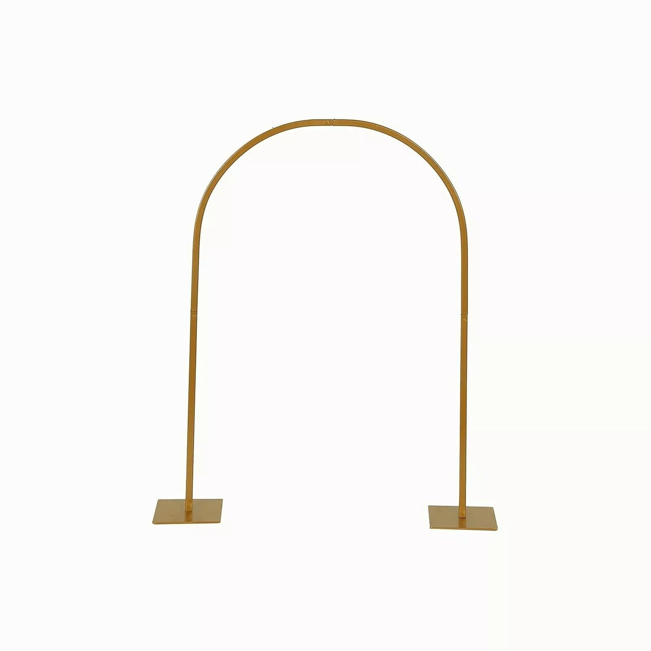 35" Gold Metal Floral Chiara Arch Table Centerpiece with Rounded Top Wedding